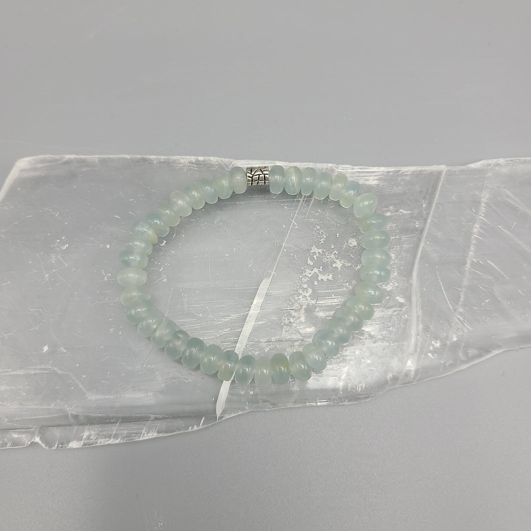 Blue Calcite (Argentina) Bead bracelet